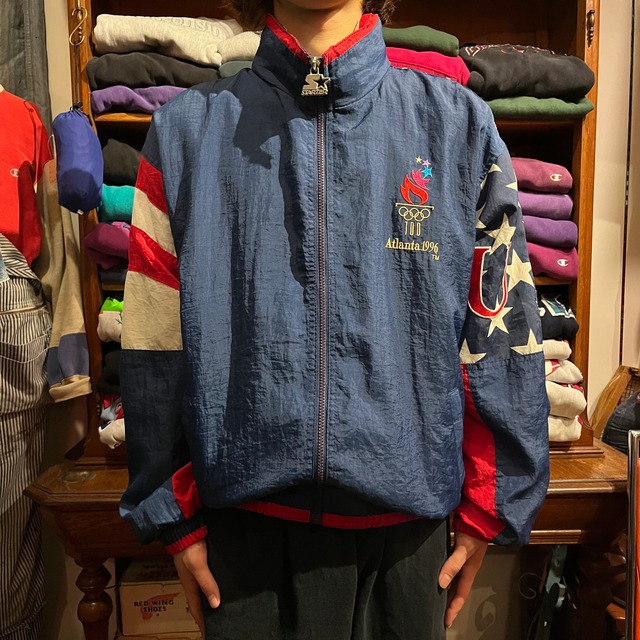 1990's "Atlanta 1996™️" nylon jacket M  D1210