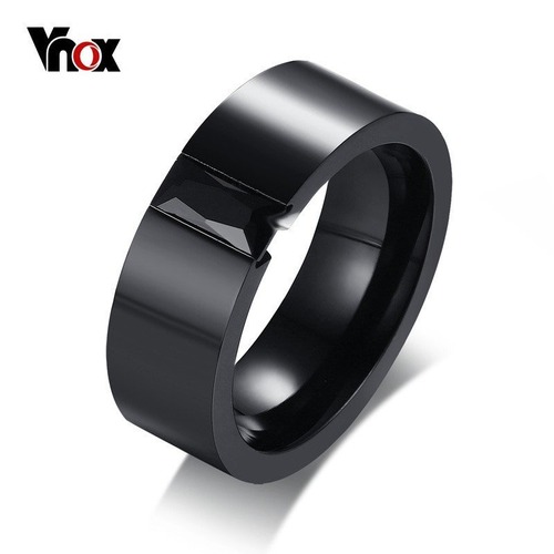 【送料無料】 メンズ リング 指輪 ブラック エンゲージメント 8mm ステンレス バンド キュービックジルコニア 石 40001135