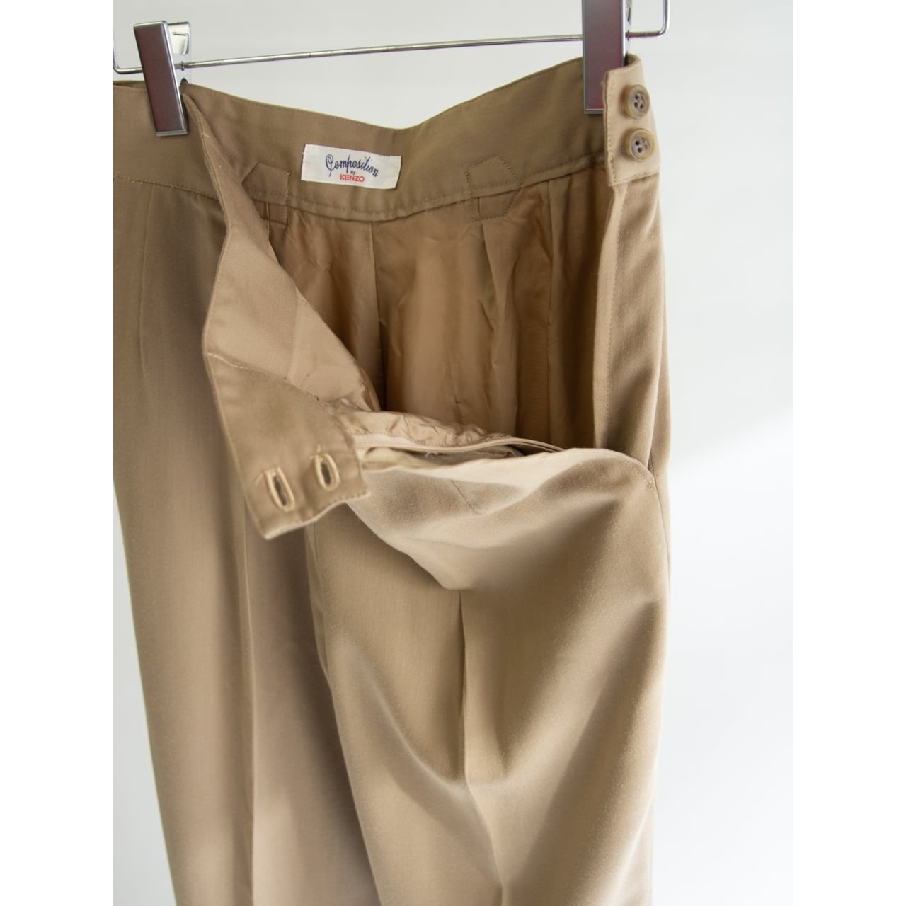 【Composition by KENZO】Made in Japan Polyester-Wool Tapered Pants（ケンゾー 日本製ポリエステルウール テーパードパンツ）