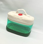 バニティポーチ　メロンソーダ　クリームソーダ　ビニールポーチ｜とりさん工房ーかわいいハンドメイドポーチ