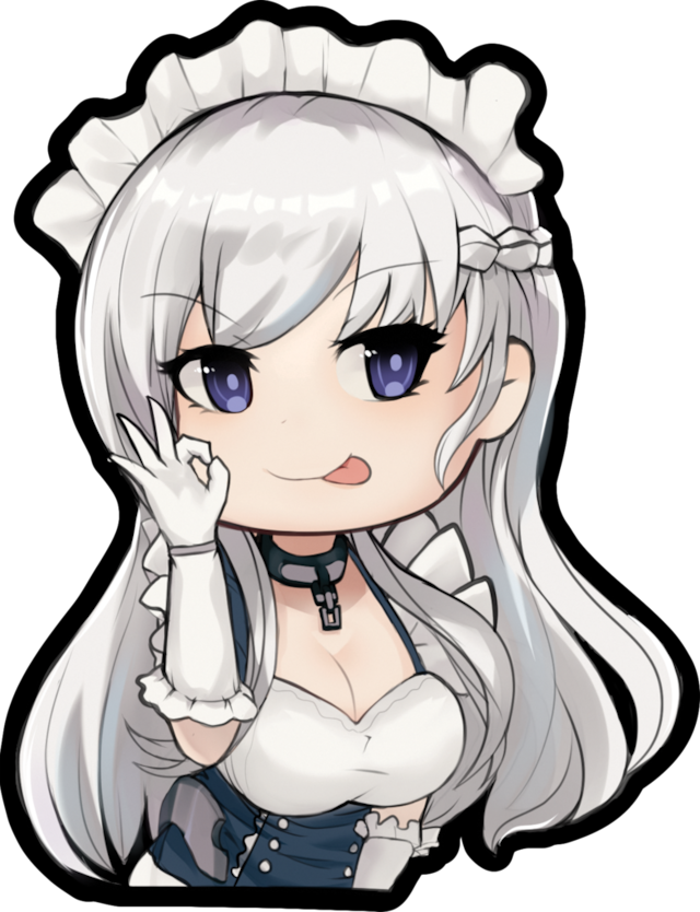 WAIFU BAIT　Belfast Sticker