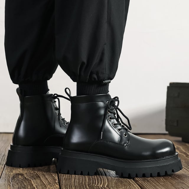 予約販売】ブーツ メンズ 編み上げ レースアップ ワークブーツ