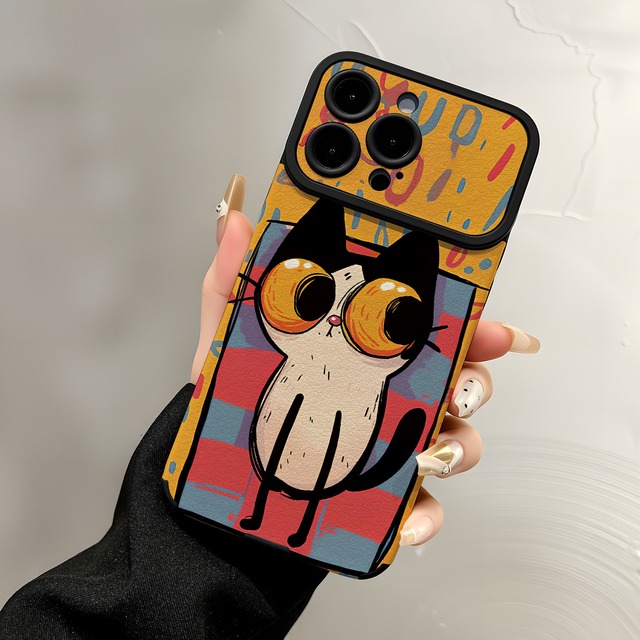 【XDLシリーズ】★携帯ケース★ アイホン iPhone17 iPhone16 iPhone15 iPhone14 iPhone13/12/11 猫 猫柄 彩り