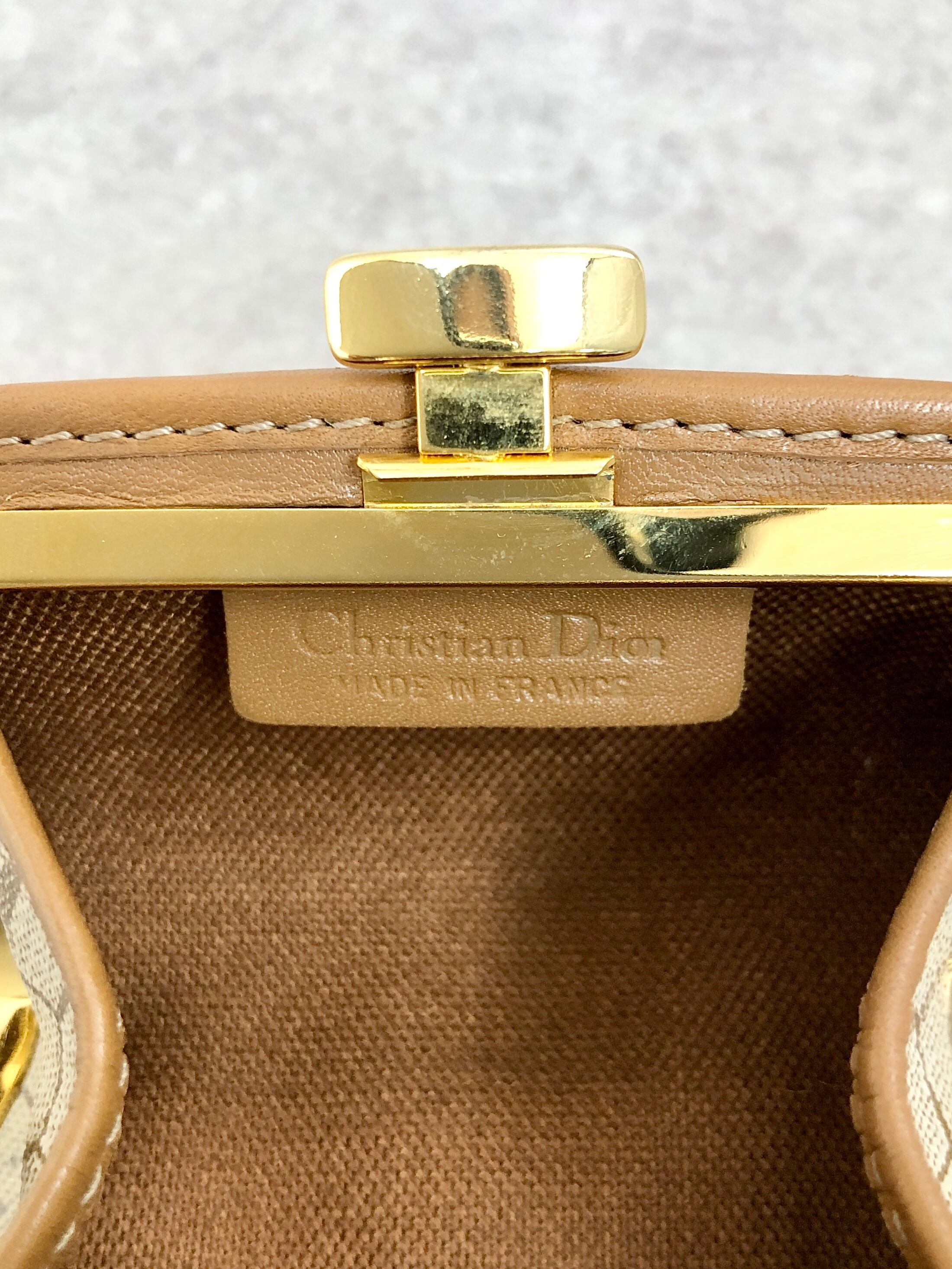 Christian Dior クリスチャン ディオール ハニカム柄 財布 ブラウン