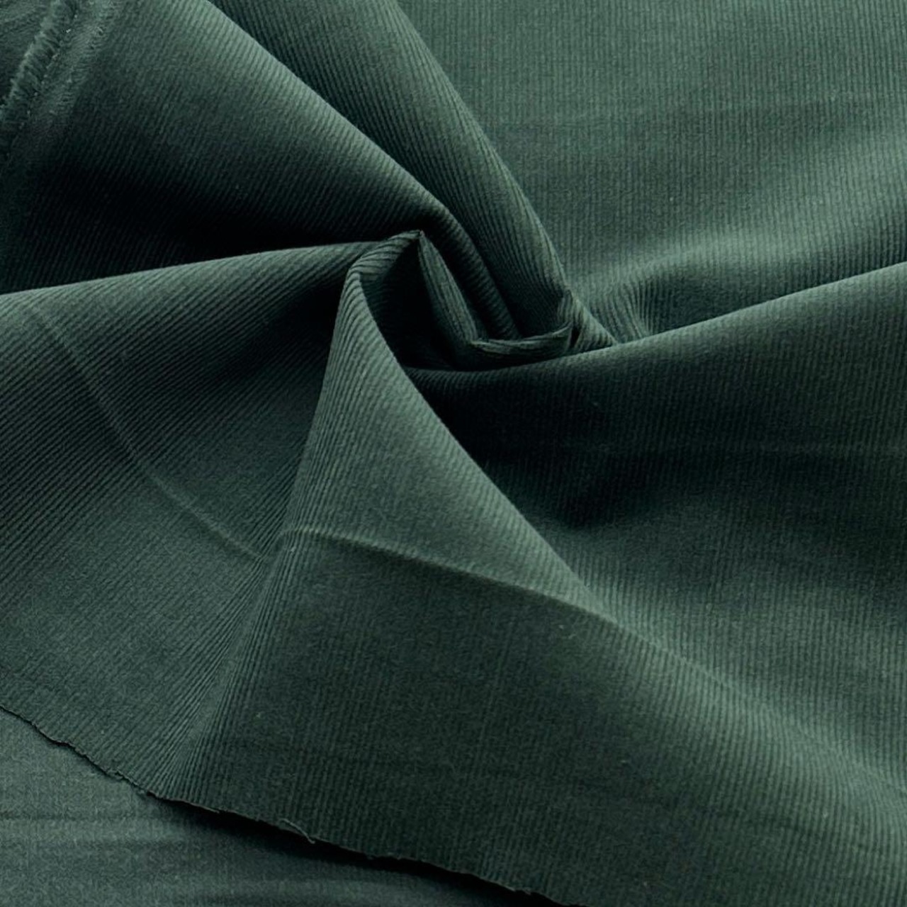 ★NY511◆3.3m◆綿 100%細畝コーデュロイ生地◆ディープグリーン系