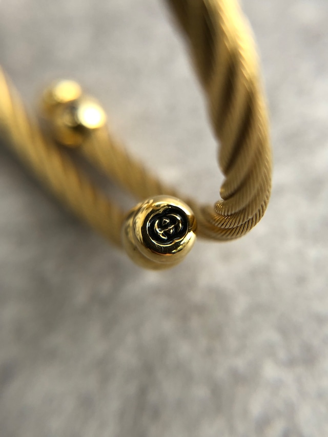 GUCCI グッチ 腕時計 ゴールド ラウンド ステンレススチール バングル クウォーツ 2700.2.L vintage ヴィンテージ オールド 58benr