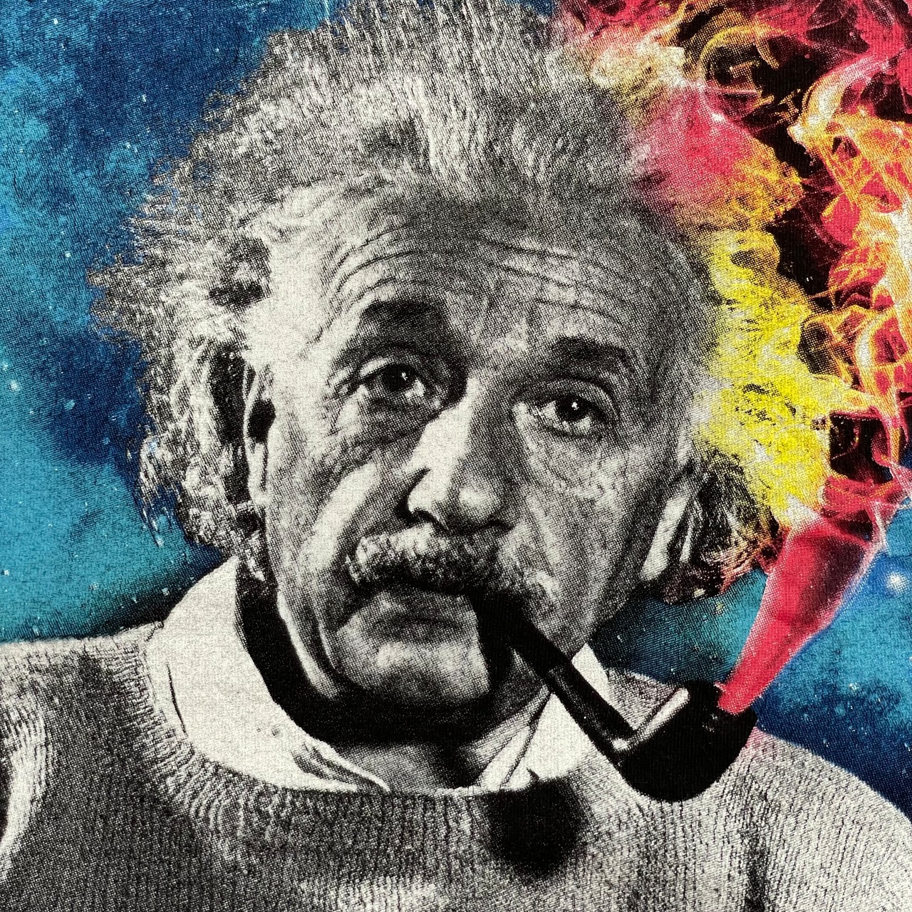 【EINSTEIN】アインシュタイン Tシャツ フォトプリント 偉人 人物 ビッグプリント XL ビッグサイズ 黒t 半袖 夏物 us古着