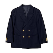 J.PRESS ジェイプレス 金ボタン ダブル ブレザー フラノ ジャケット 9(M) /濃紺 ネイビー 紺ブレ Jプレス アメトラ アイビー レディース