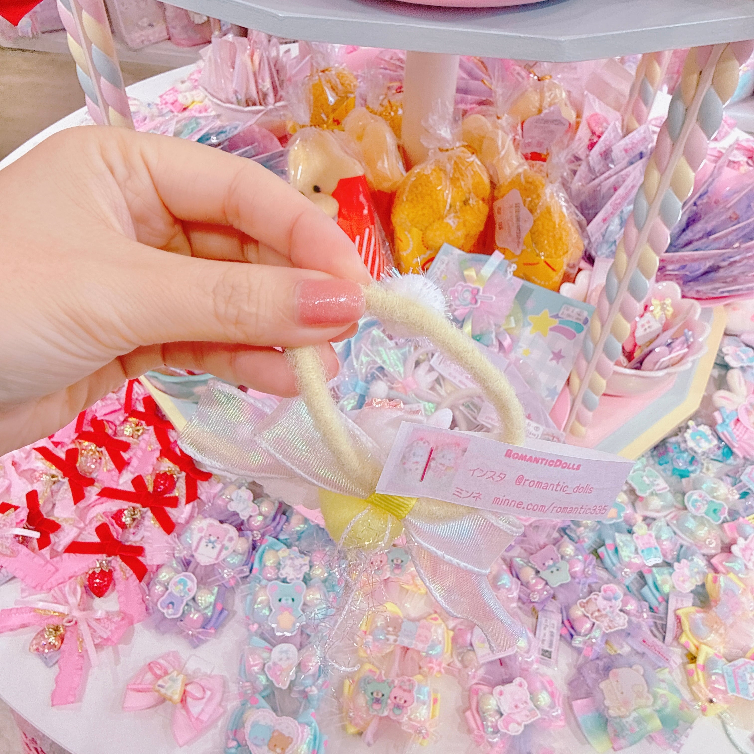 【M4】61-8うさぎマスコットヘアゴム