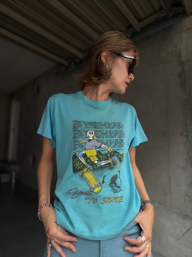 （CS1551） 80’s Old school skater printed T-shits