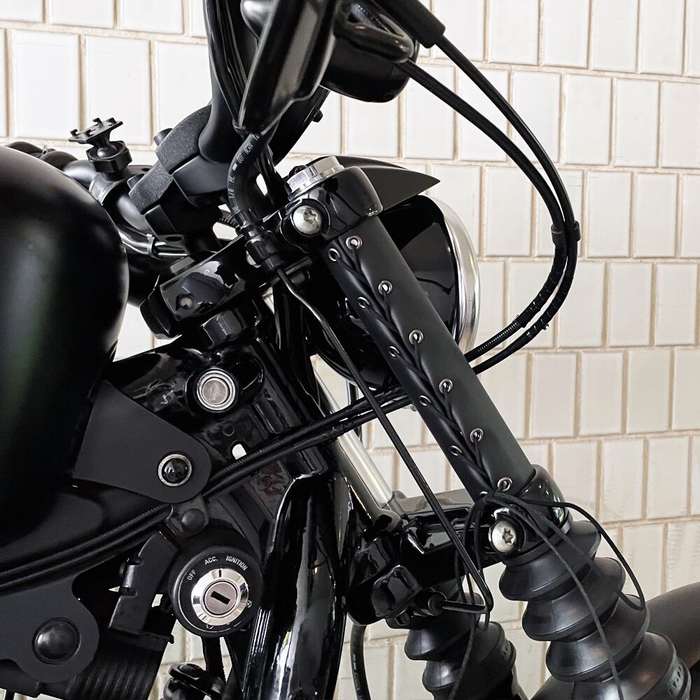 カワサキ KLX230＆シェルパ用 アッパーフォークカバー | バイク小物の