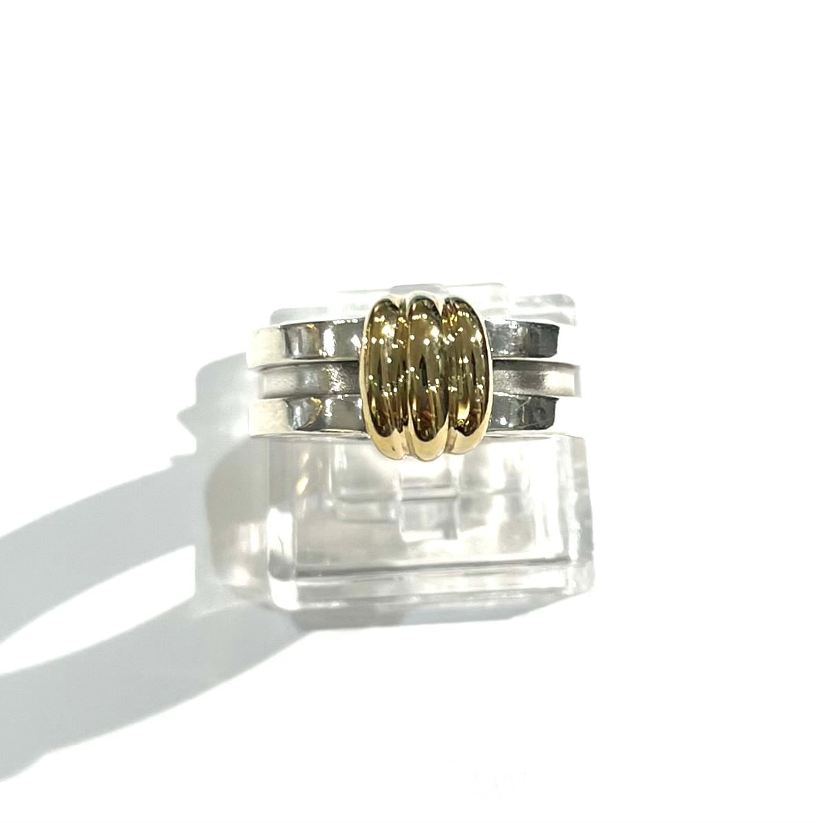 TIFFANY&CO】【11.5号】2487希少サイズ18K金 グルーブド ウィズ リング