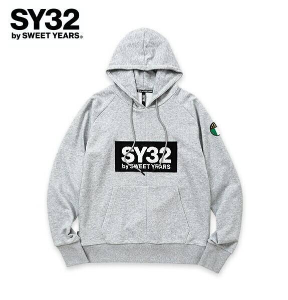 SY32 by SWEET YEARS エスワイサーティトゥ パーカー プルオーバー メンズ SAGARA WAPEEN BOXLOGO P/O  HOODIE 13505 GRAY | BEES HIGH powered by BASE