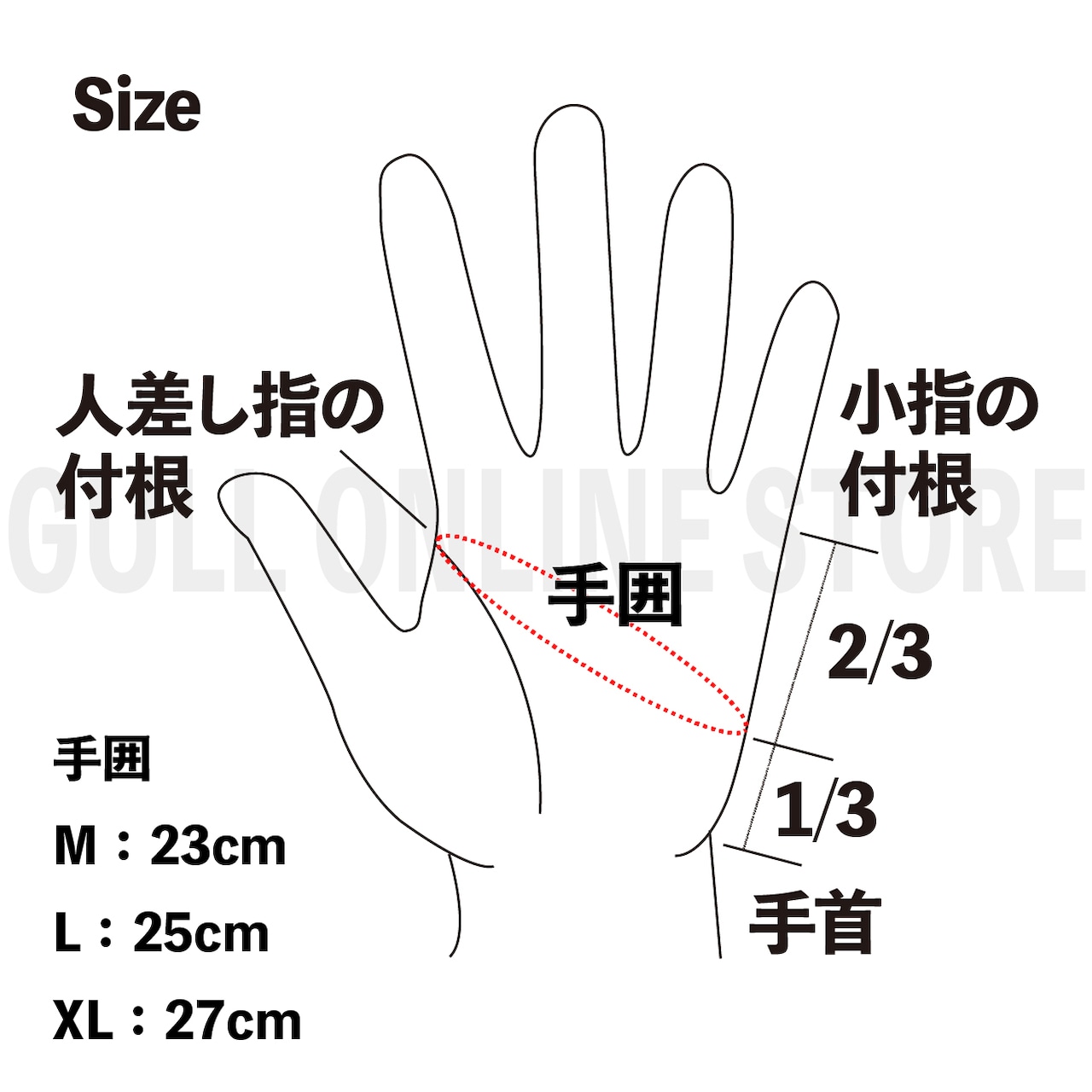 SPグローブ メンズ GULL ガル ダイビンググローブ