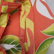 フラダンス 小物 バッグ トートバッグ パンドール オレンジ系 Paondor 日本製 ティアレ柄 ラウアエ柄 花柄 かわいい 華やか 鮮やか 橙 白 黄 緑 ハワイアン アロハ ハワイアンプリント フラ ダンス レッスン 練習 おしゃれ 色鮮やか ポップ