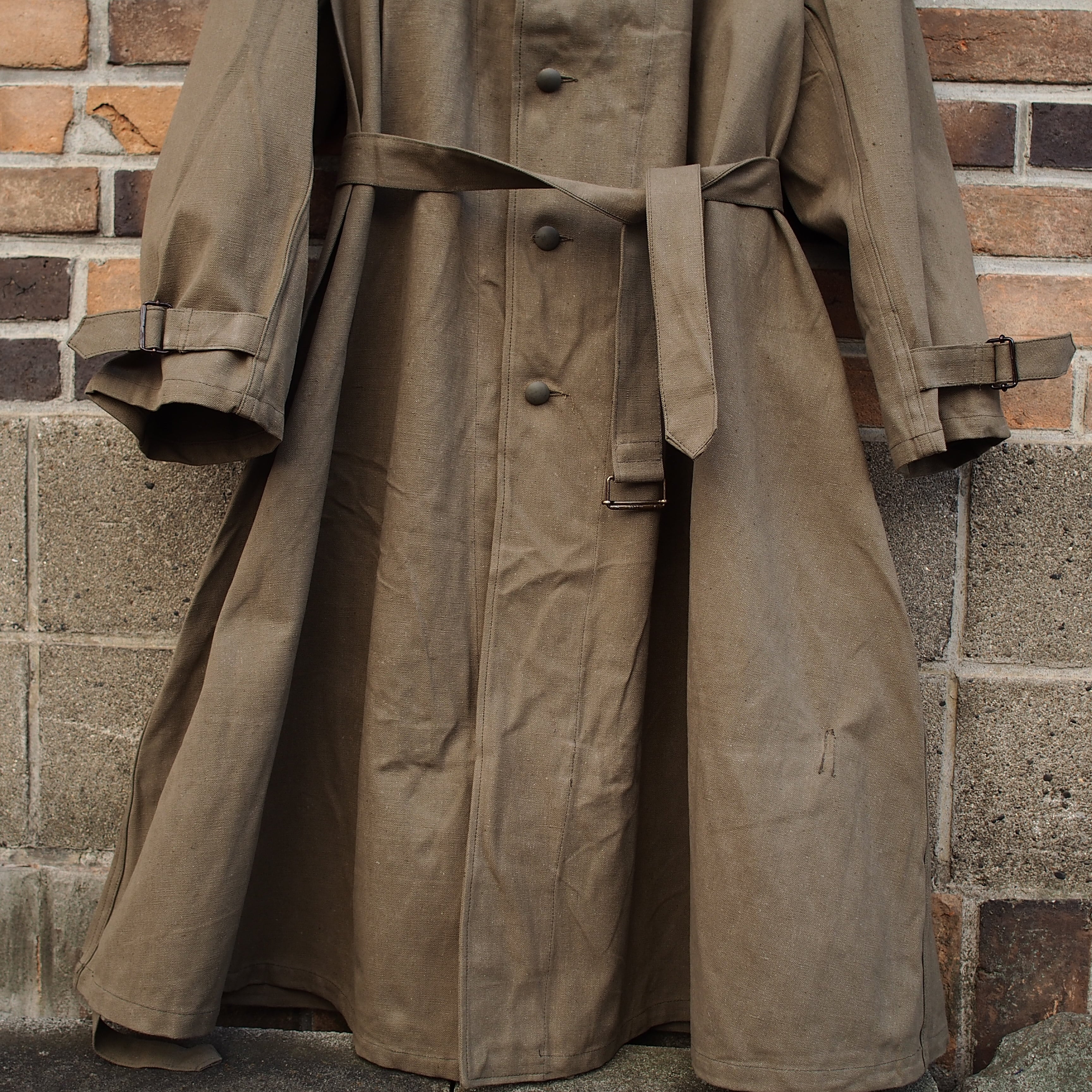 1940's-50's French Army Motorcycle Coat フランス軍 モーター