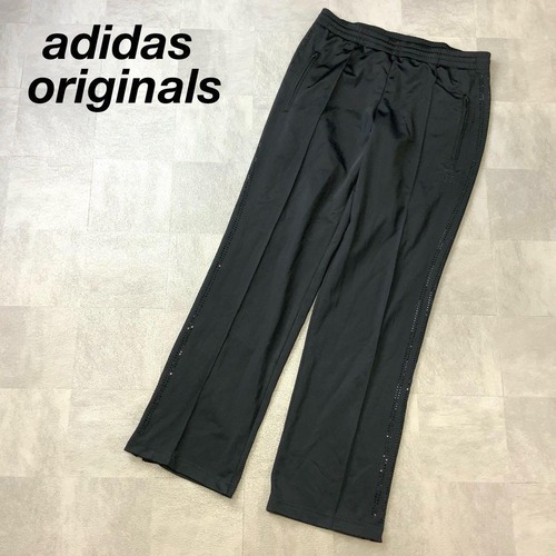 希少 adidas originals ラインストーンライン トラックパンツ