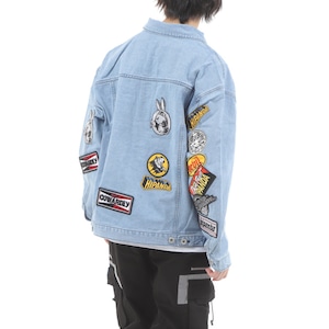 SALE 送料無料【HIPANDA ハイパンダ】メンズ デニムジャケット MEN'S DENIM JACKET / BLUE・BLACK