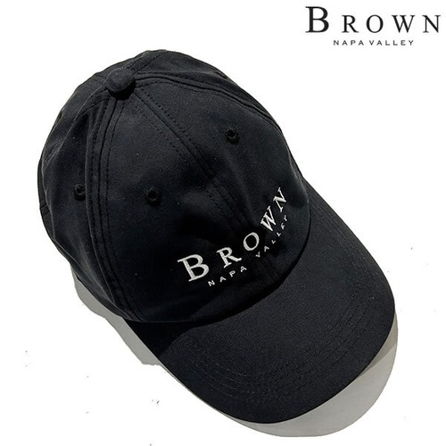 BROWN Napa Valley Baseball Cap ブラウンナパバレー オフィシャル ロゴキャップ【30836-blk】