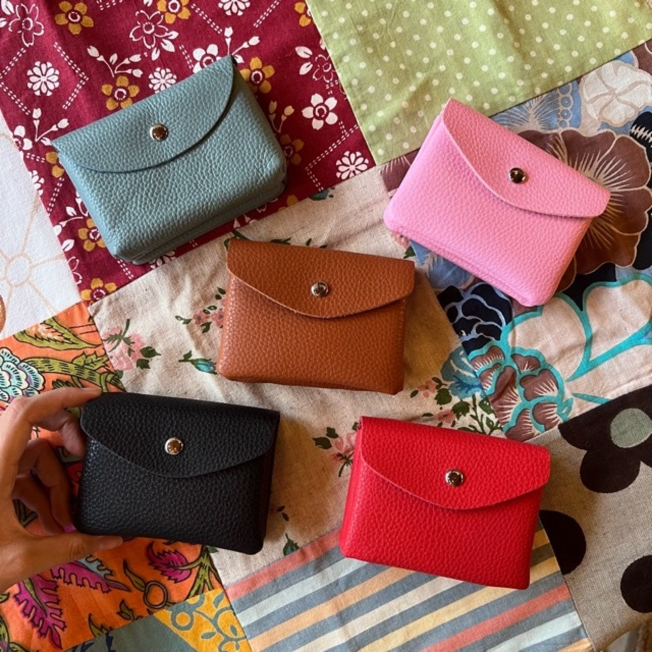 TOPANGA Accessory Genuine Leather Purse 5color　レザー　コンパクト　ミニ財布　miniwallet　Leather　leatherwallet