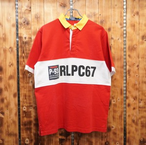90s ralphlauren ラガーシャツ　L/ラルフローレン　P-93 rlpc67