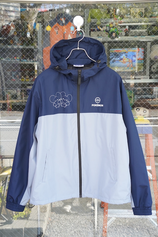 Pokémon（ポケモン）× Avail（アベイル）ワッカネズミ ウィンドブレーカー（マウンテンパーカー） ネイビー×ライトグレー M（実寸L相当）