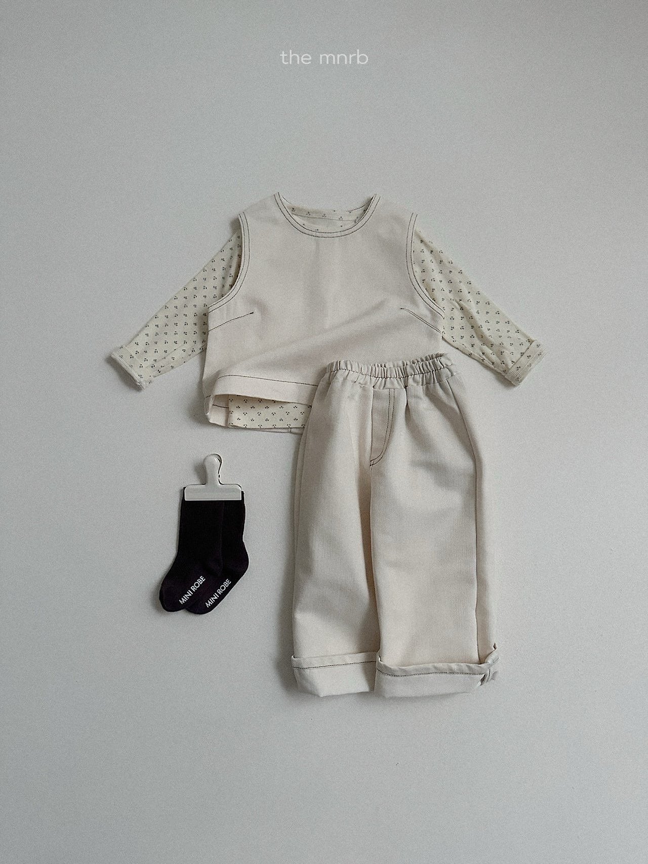 送料無料【予約】/ フロームリブTシャツ / minirobe