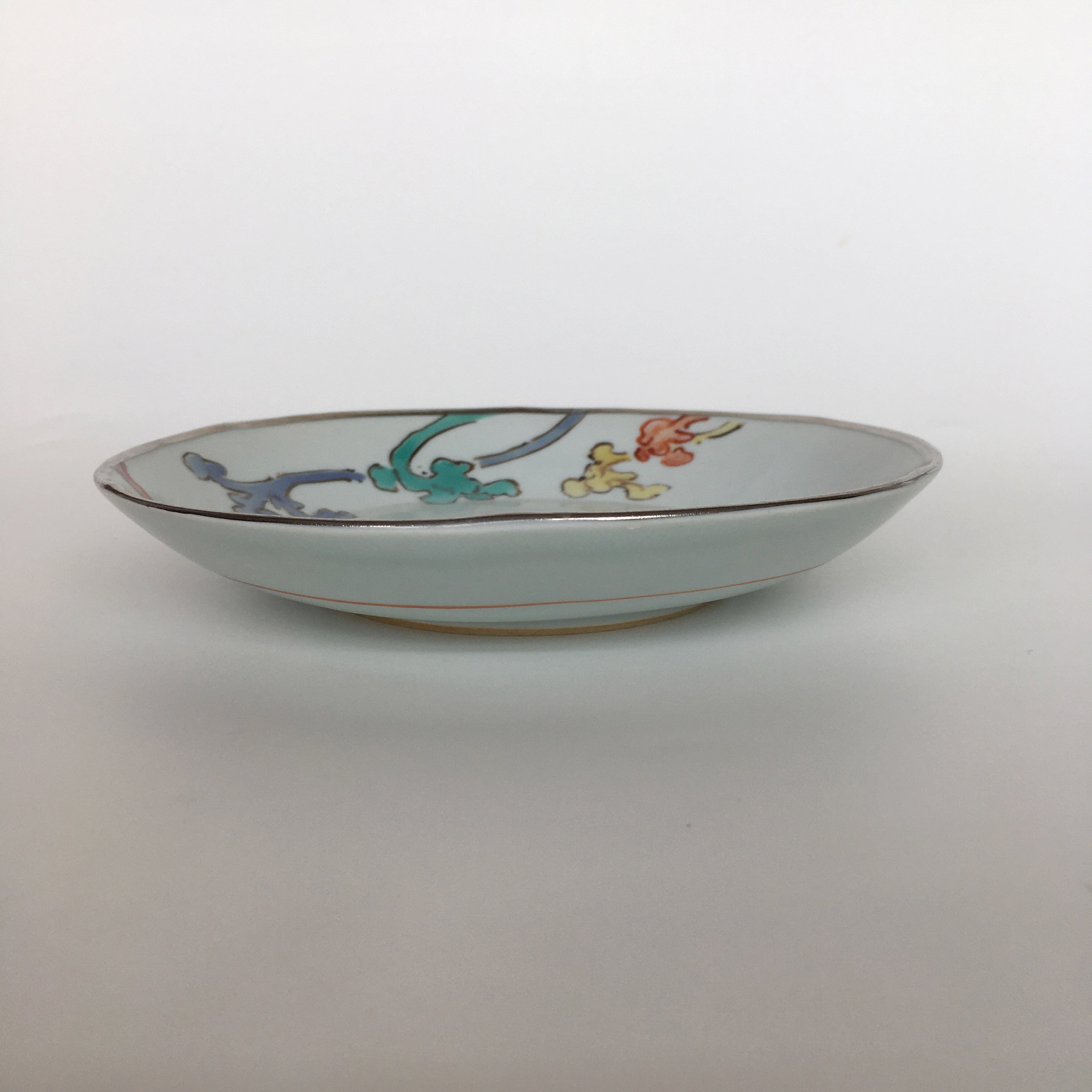 色絵蕨文銘々皿 | 宮崎祐輔 谷鳳凰 (たにほう窯）オンラインショップ