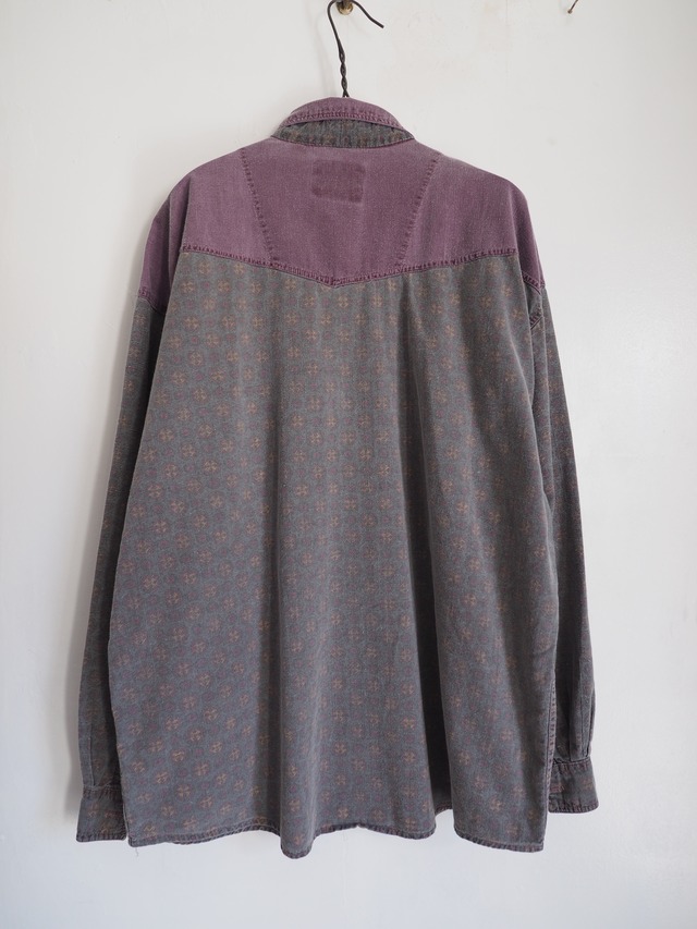 1980’s ~ Pattern Design Shirt／L