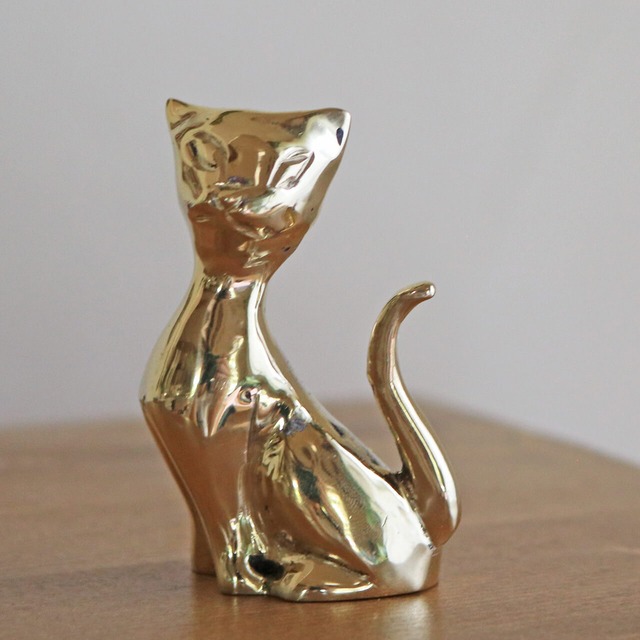 in bloom ブラスペーパーウェイト SITTING CAT / 置物 ネコ 猫 かわいい 真鍮 小さい