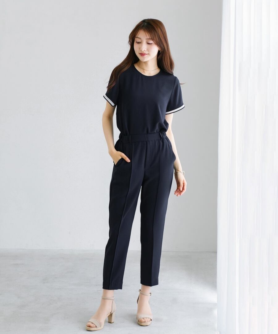 ラクして整うカセット服 】 さらさらオックス・袖口シアーブラウス