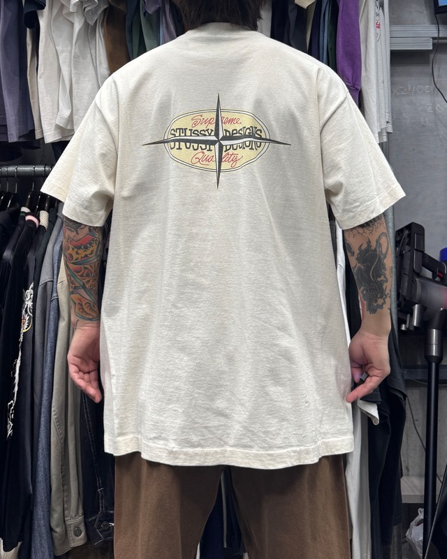【Speciall!!】90’s old stussy Stone Island Parody Tee “黒タグ” “supreme quality”【高円寺本店】
