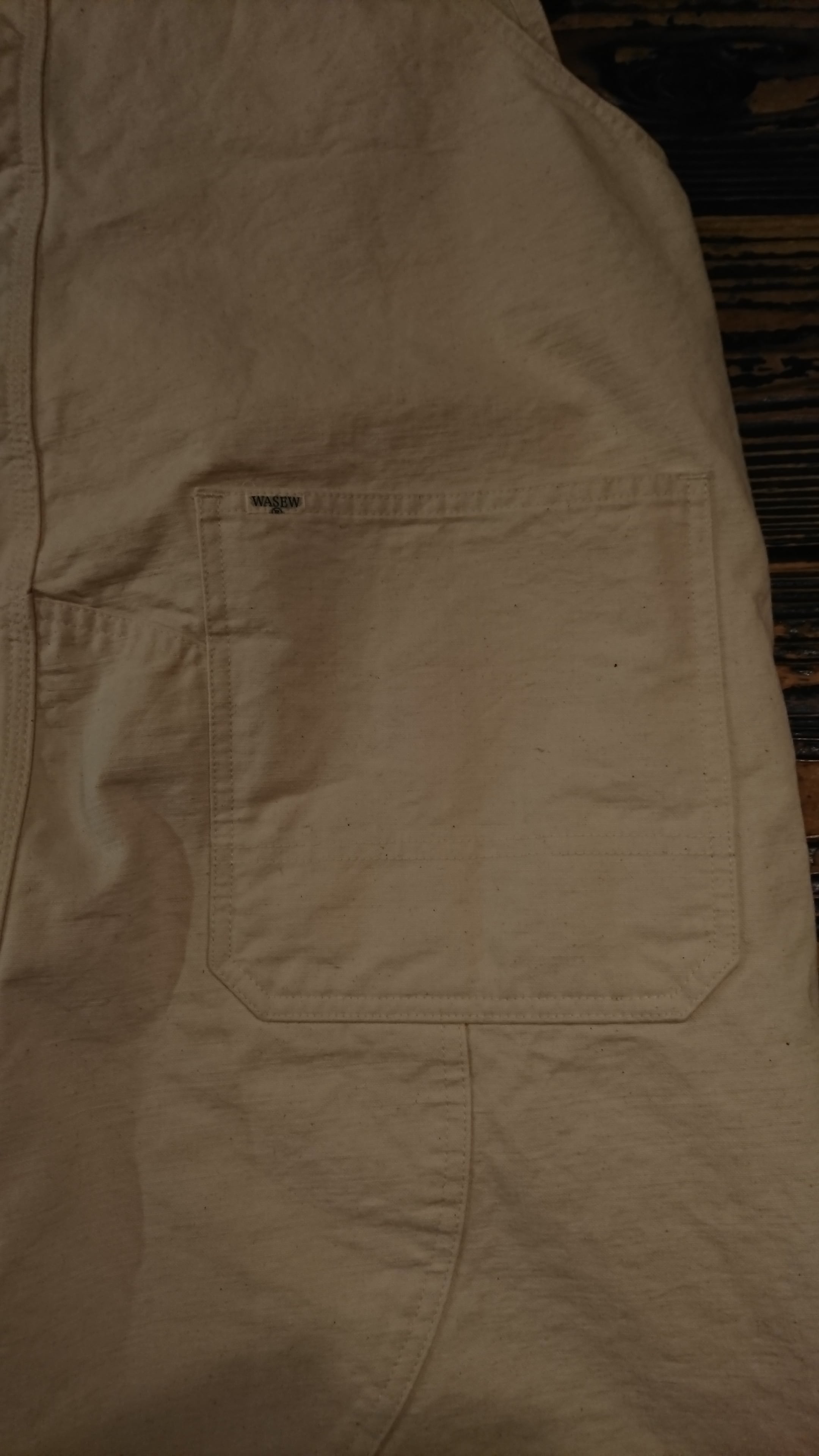 【WASEW】 GGG OVERALL オーバーオール ナチュラル サイズM WASEW 