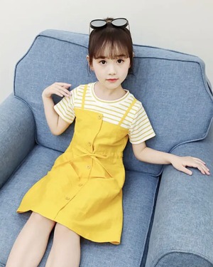 重ね着風ワンピース