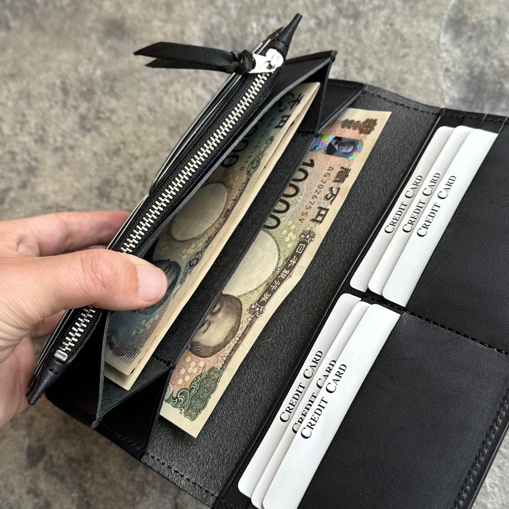 美品✨KC,s ケイシイズ バイカーズウォレット カウハイド ブーツステッチ ウォレット タイプ8 カウハイド | ケイシイズ 【公式