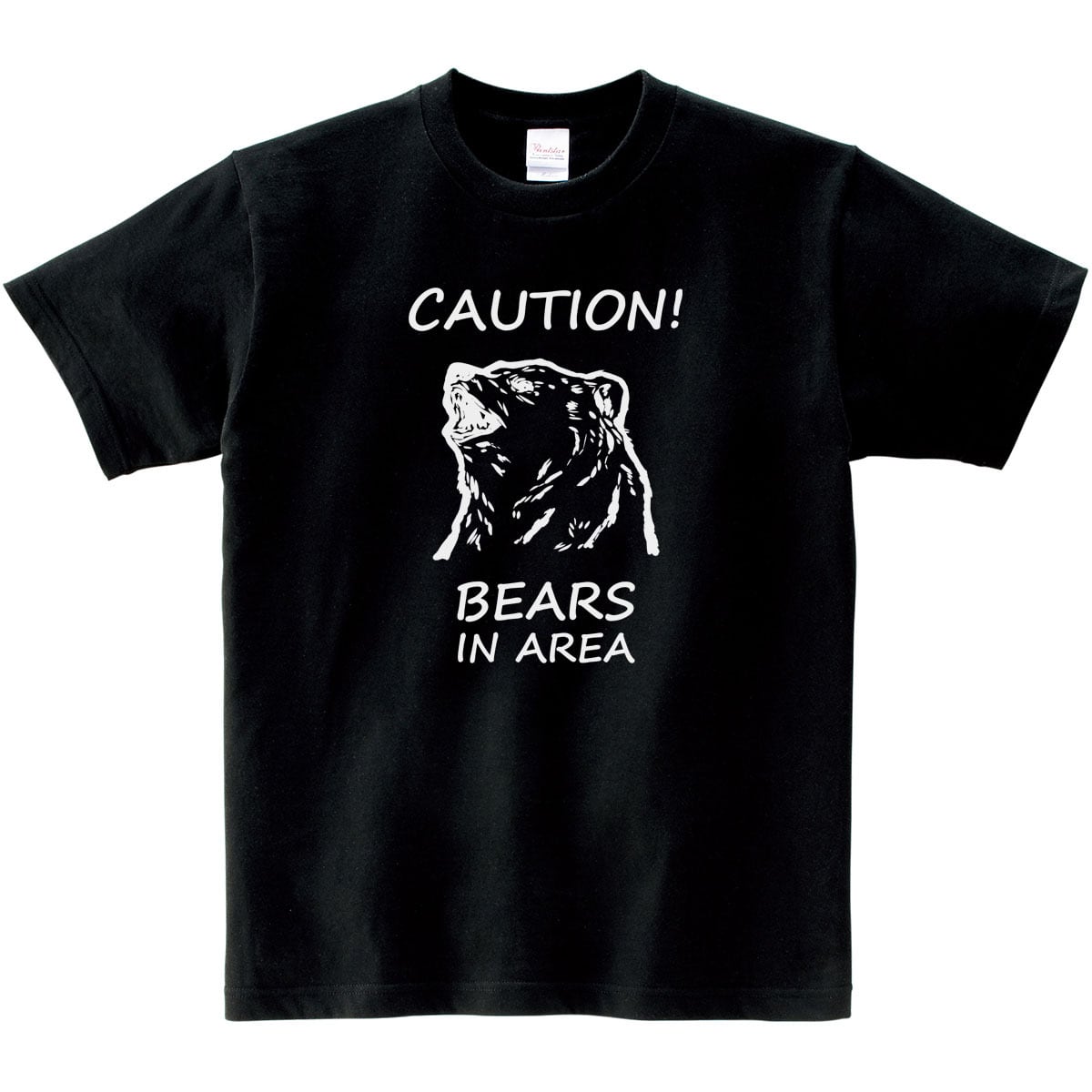 熊注意 イラスト tシャツ  am101 熊被害 くま出没 熊に注意喚起 ヒグマ ツキノワグマ 熊 くま