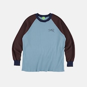 SPECIAL GUEST K.K. / Thermal L/S Shirt (Light Blue & Brown)