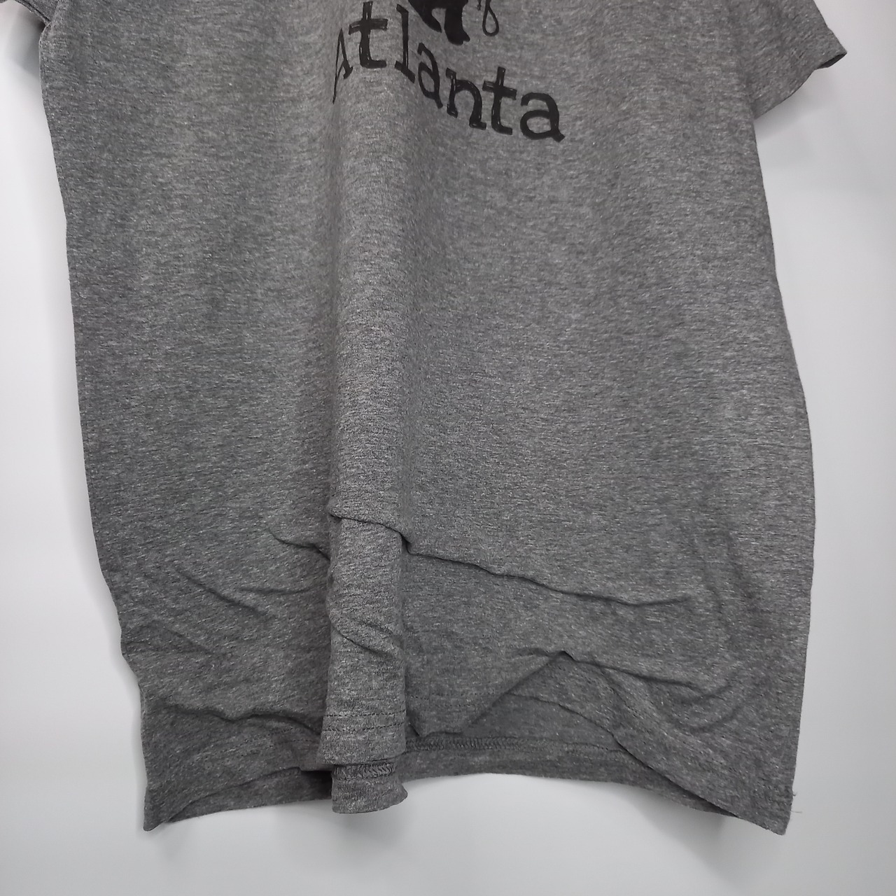 NEXT LEVEL　クルーネック　プリントTシャツ　半袖　企業ロゴ　グレー　L