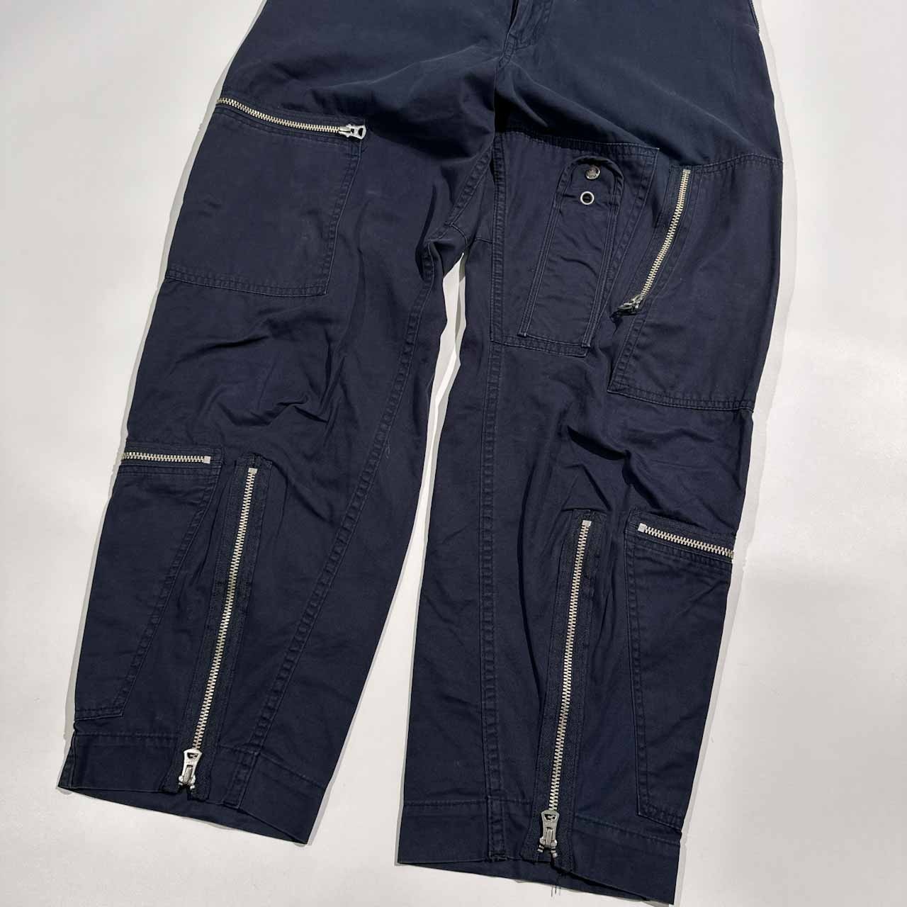 POST O’ALLS ポストオーバーオールズ Synchro Systems パラシュート パンツ ボトムス M /ネイビー/ミリタリー