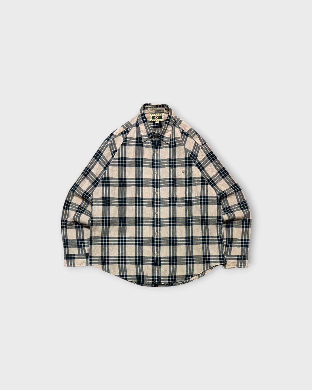 【Used】“Joseph Abboud” Check Long Sleeve Shirt