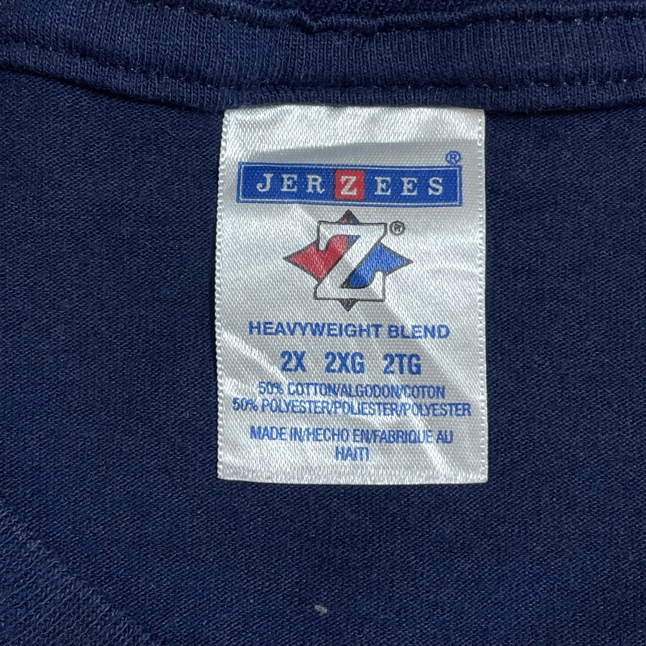 【JERZEES】2XL ビッグシルエット イラスト アーチロゴ Tシャツ PARKWOOD EAGLES HEAVYWEIGHT BLEND 半袖 夏物 us古着