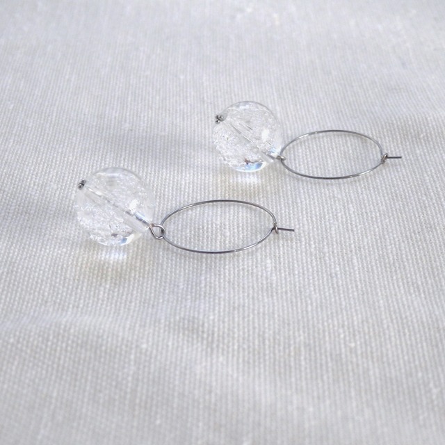 ⁴⁶  clear × bubble × silver  ︴accessory