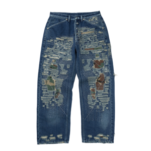 [THUG CLUB] Vintage-Stitched Camo Denim Pants 正規品 韓国ブランド 韓国通販 韓国代行 韓国ファッション サグクラブ 日本 店舗 THUGCLUB