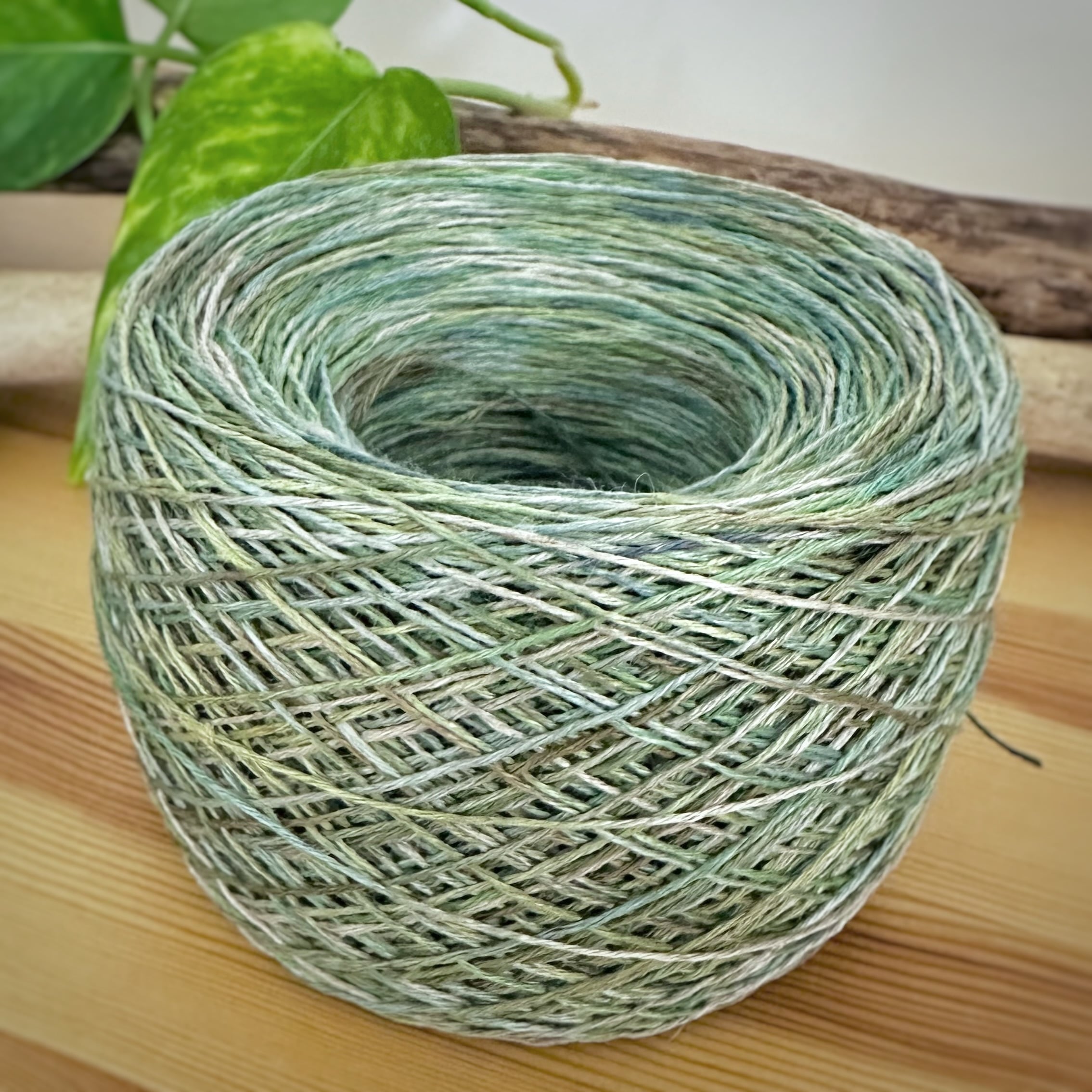 【2026 Summer Collection】Green Tea|ヨーロッパのオーガニックリネン 50g(約330m)極細タイプ