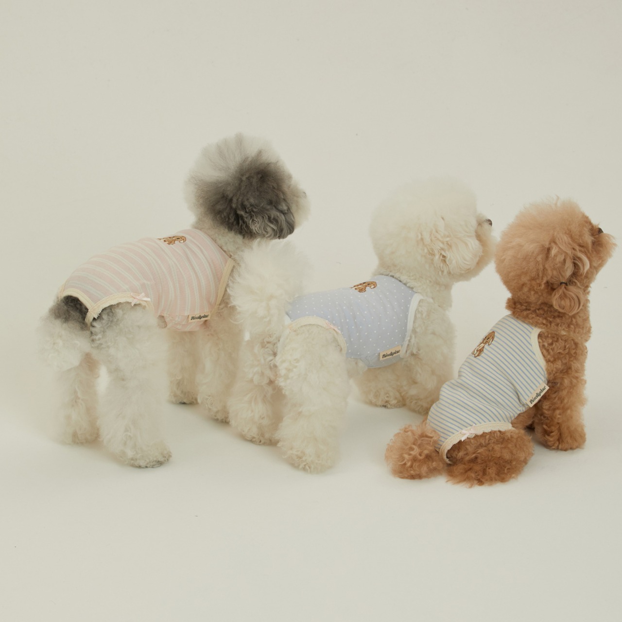 【予約】[ thesallyslaw ] Bunny Romper｜Pink Milk Stripe - 10
