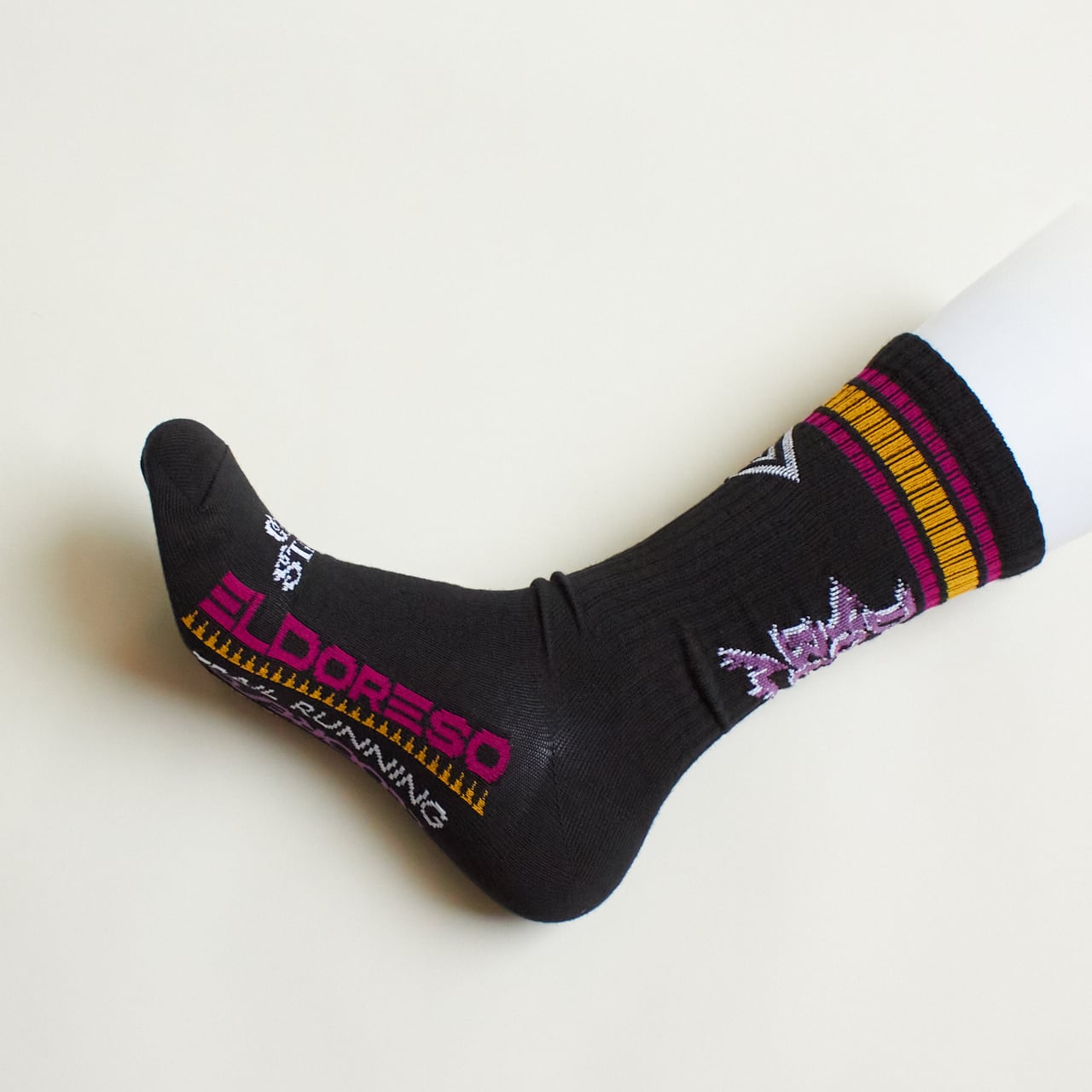 Ladies(23-24.5cm) ELDORESO（エルドレッソ）DYB Middle Socks (Black
