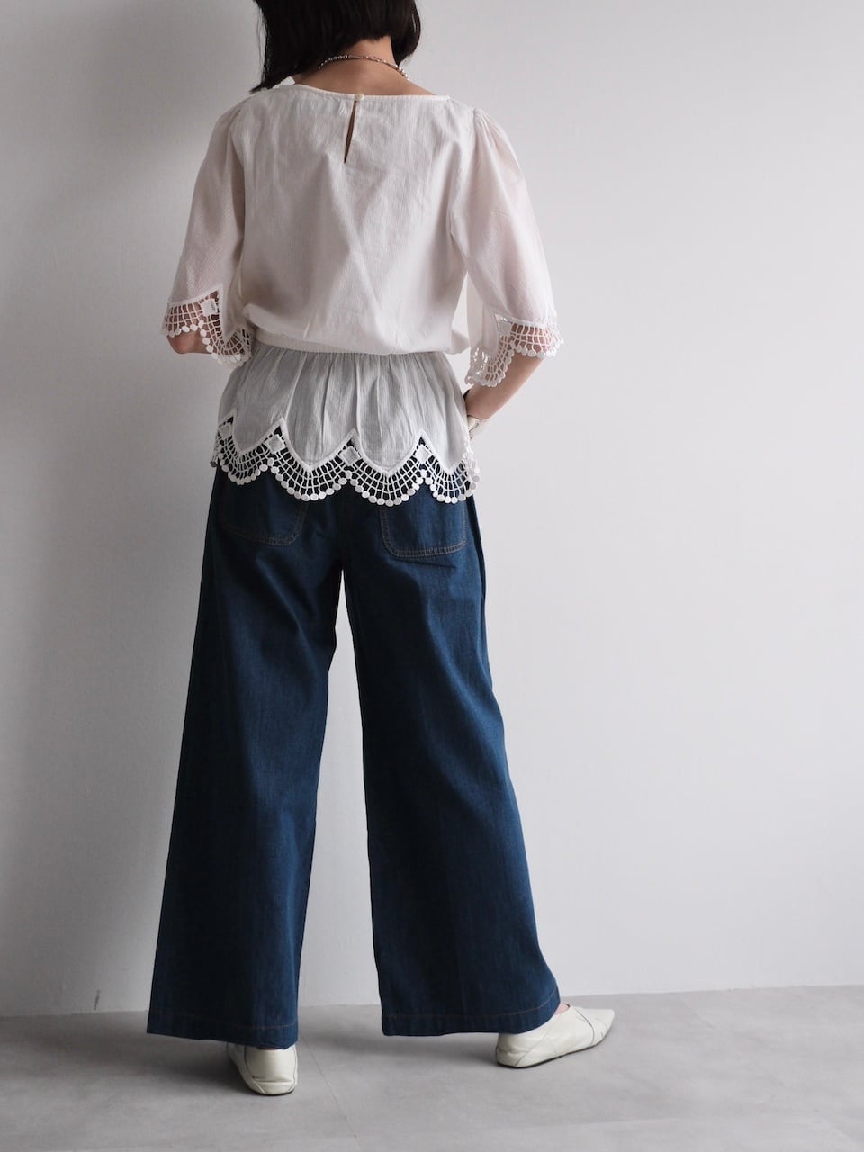 DRIES VAN NOTEN WIDE STRAIGHT DENIM PANTS | dear closet