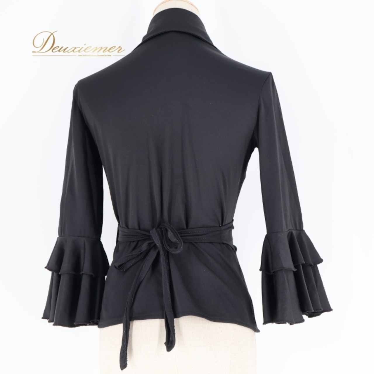 フラメンコ 衣装 トップス ブラウス レッスン 練習着 無地 伸縮 イチオク ICHIOKU 襟 ダンス パーティ 発表会 ブラック系 フラメンコ ブラウス トップス 伸縮性 薄手 練習着 ダンス衣装 発表会衣装 無地 ブラック スタイリッシュ シンプル おしゃれ かわいい レッスン用 袖フリル フィット感 上品