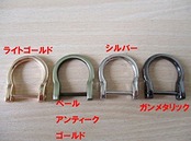 FREE STYLE Dカン ネジ式 19㎜ 4個入り (ガンメタリック)