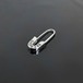 GOTHIC CROSS ENGRAVED SAFETY PIN EARRING / ゴシッククロスセーフティピンピアス